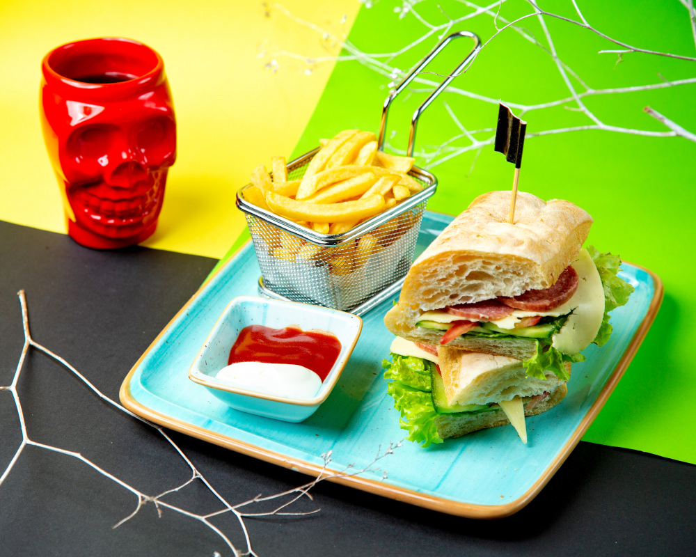 Main Menu — Burgers, Sandwiches & Combos